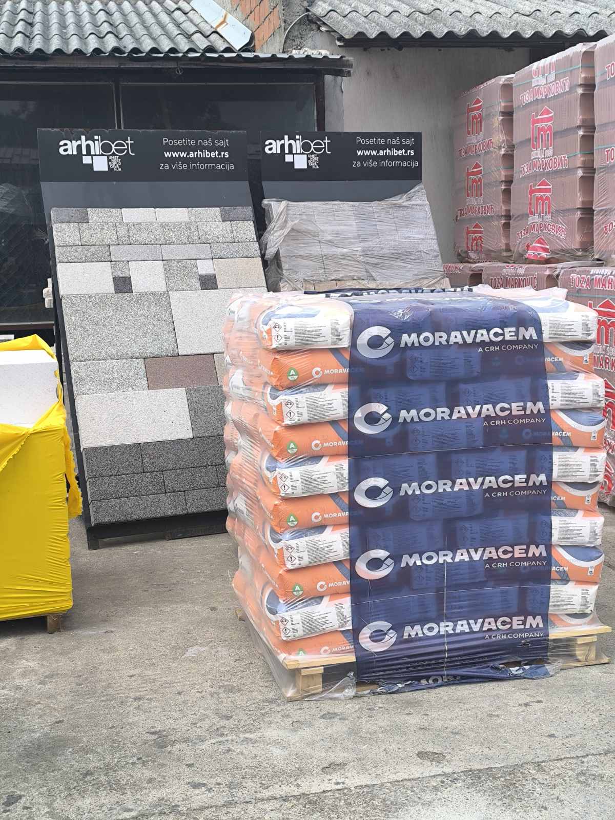 Cement, blokovi i armatura
